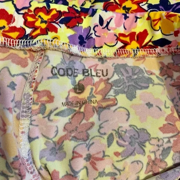Code Bleu Girls Muiltcolor Floral Leggings Size L - Picture 4 of 4
